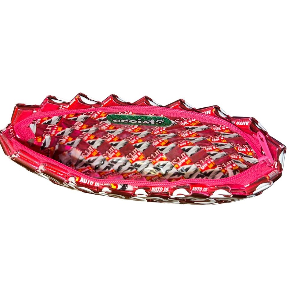 Vintage Ecoist Pink Heart Candy Wrapper Shoulder Purse Handbag Retro Style - Picture 6 of 6